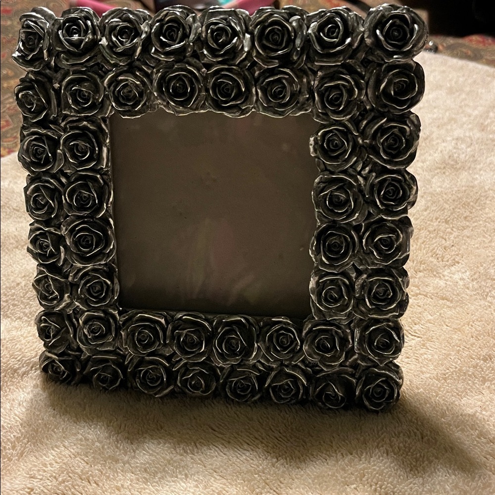 Silver Rose Frame